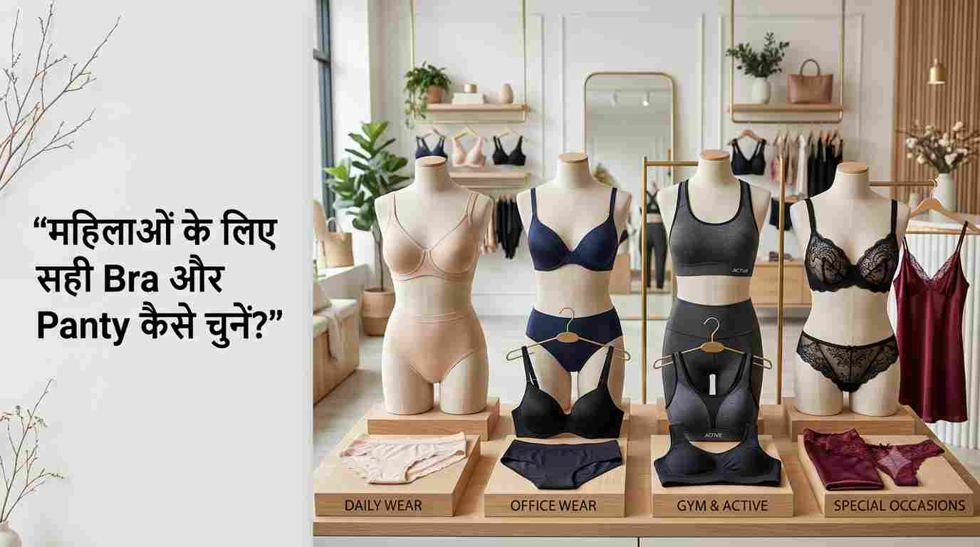 महिलाओं के लिए सही Bra और Panty कैसे चुनें? जानिए शरीर और मौके के अनुसार सही Underwear Guide